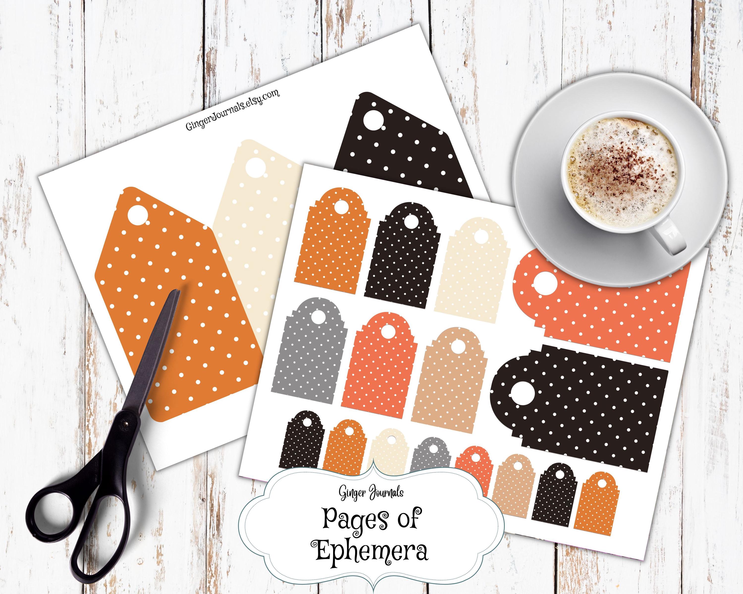 Shabby Boho Halloween Junk Journal Kit, Junk Journal Printable, Journal ...