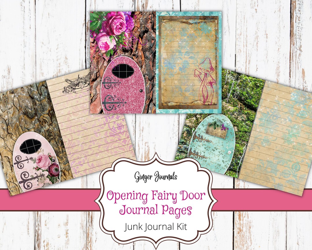 Fairy Door Junk Journal Pages, Digital Download, Junk Journal Printable ...