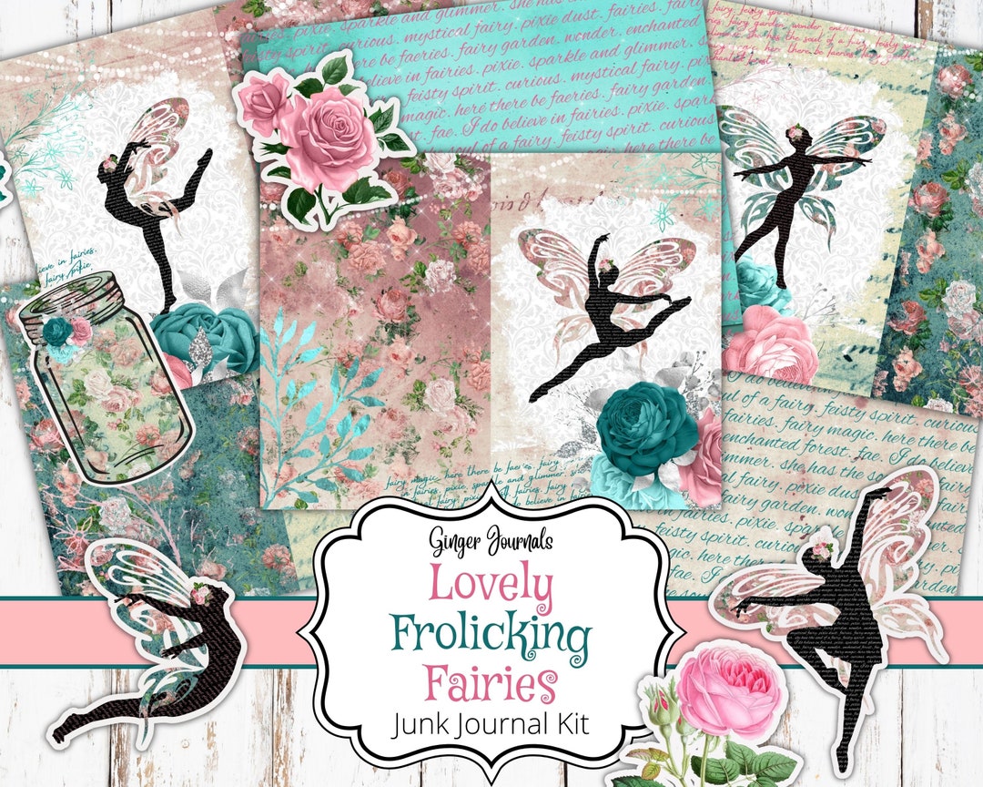Fairy Junk Journal Kit, Fairies Ephemera, Junk Journal Printable, Fairy ...