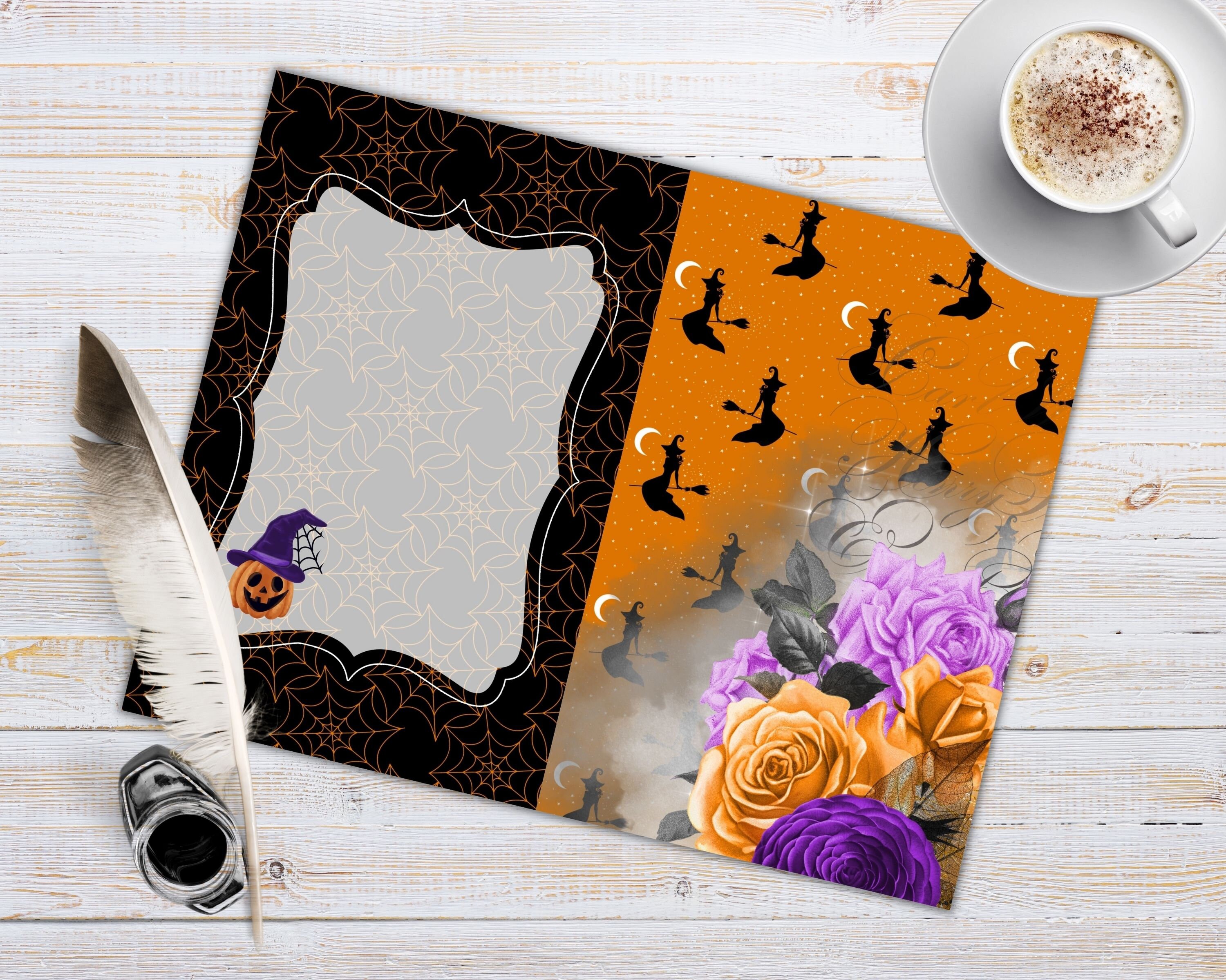 ハロウィンジャンクジャーナルキット、ジャンクジャーナル印刷可能