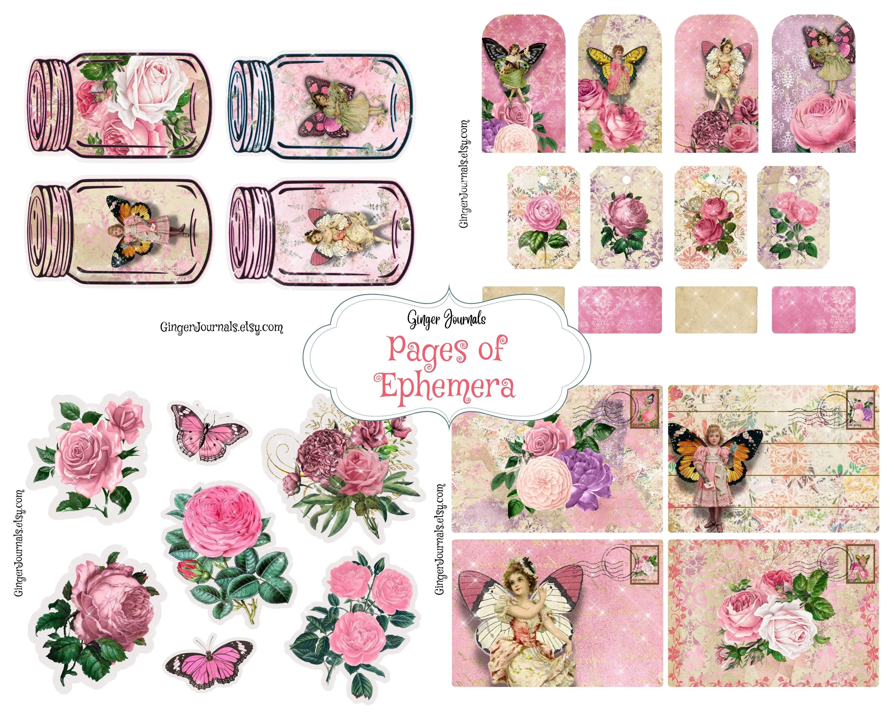 Fairy Junk Journal Kit, Shabby Vintage Fairy Garden, Journal Printable ...