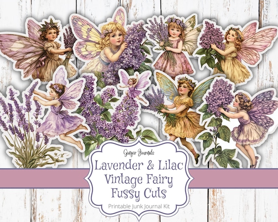 ジャンクジャーナル Flower Fairies Purple ジャンクジャーナルFlower