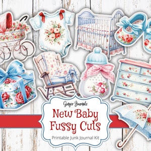 Nieuwe baby kieskeurige snijwonden, ongewenste dagboekkit, afdrukbare ongewenste dagboek, ongewenste dagboek, ephemera, babyplakboek, boho, babyshowerdagboek