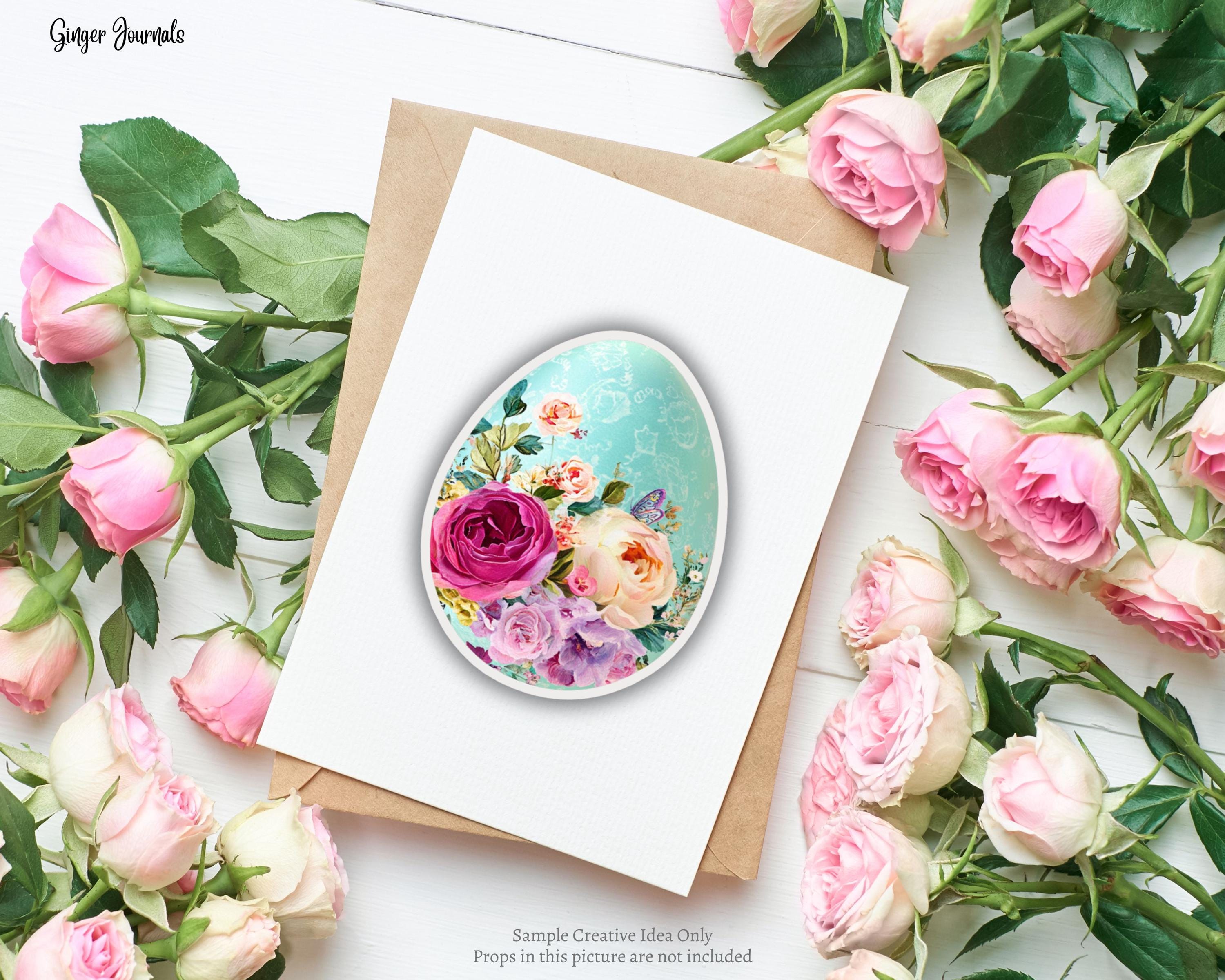 ジプシーフローラルエッグのファジーカット、エフェメラ、イースター