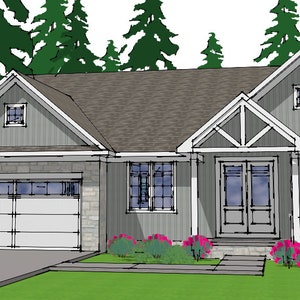 K.B.West Design Home Plans – SP171-210 Berkshire conceptual house plan design.  This plan features 3 bedrooms and 2 Bathrooms.  2,685 sq.ft.