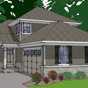 SP171-701 Hartford conceptual house plan design.  This plan features3 bedrooms and 3 Bathrooms.  2,211 sq.ft.