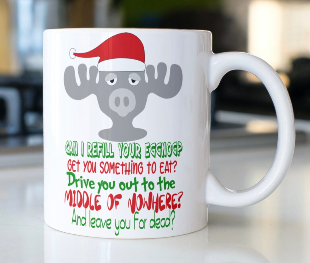 Funny Christmas Vacation Coffee Mug Stating,can I Refill Your Eggnogget