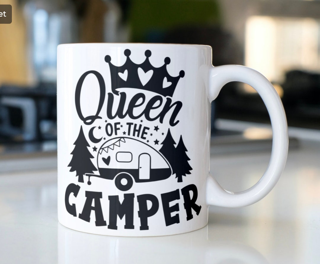 Funny Camping Mug Stating, queen of the Camper' Etsy