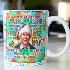 Funny Christmas Vacation Clark Griswold Cussing A Rant about his boss coffee/cocoa mug