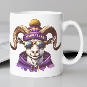 Minnesota Vikings Mascot coffee mug stating,&quot;MINNESOTA&quot;