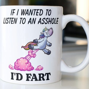 Farty Pants Funny White 10oz Novelty Birthday Gift Mug