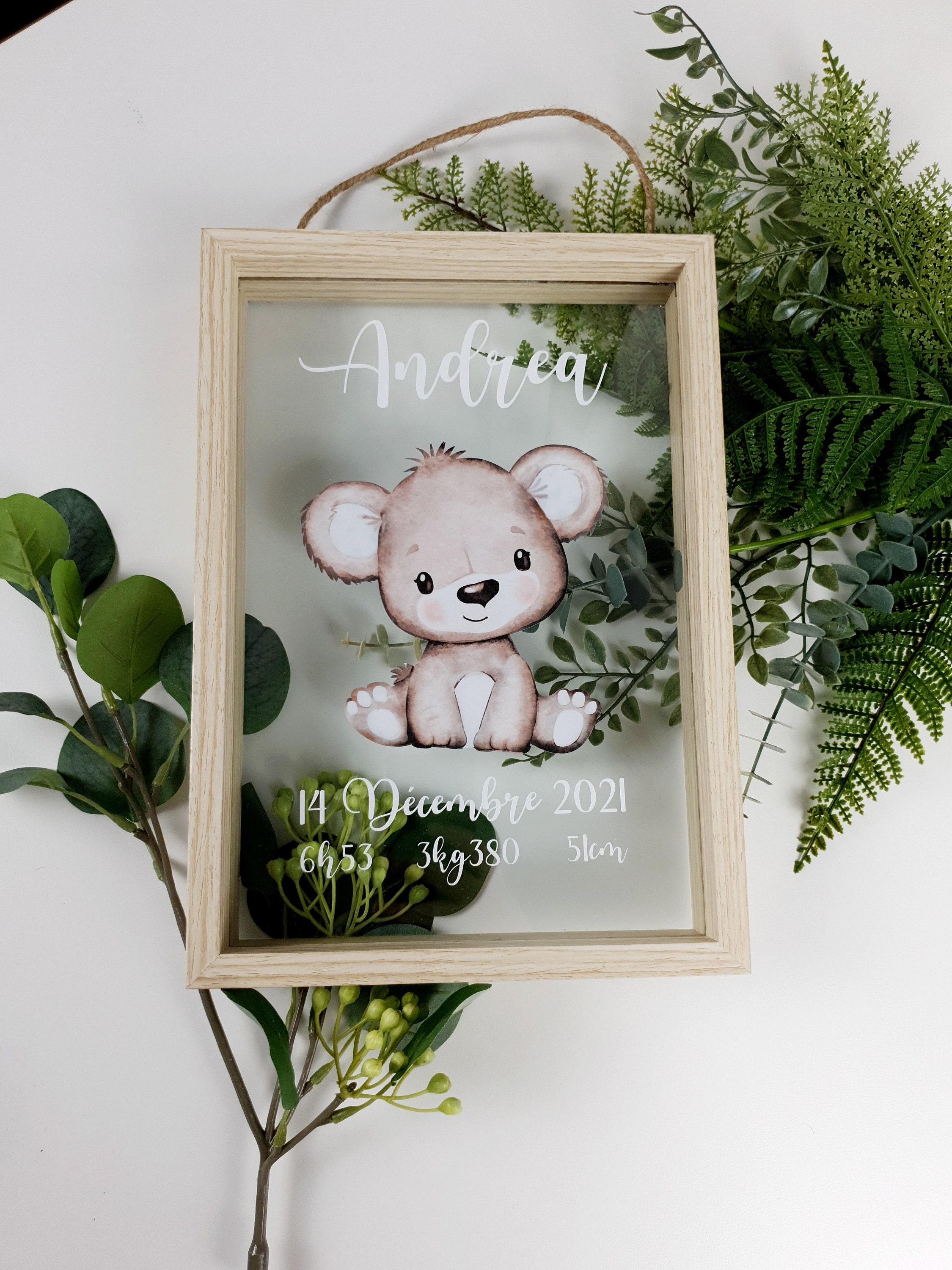 Cadre de Naissance Modèle Ourson