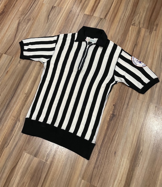 Medium Vintage 50s 60s Burean Referee Jersey Shirt Striped - Etsy