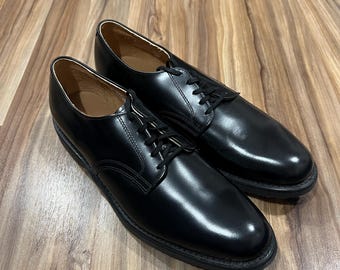 11R Vintage 80s USN Service Dress Shoes Black Leather Oxford 11R Vintage 80s USN Service Dress Shoes Black Leather Oxford