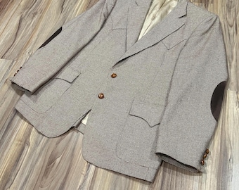 Grand vintage H Bar C costume western sport manteau veste blazer avec coudières