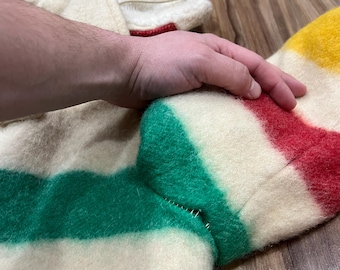 Rare Vintage 60s Hudson's Bay Children's Blanket Coat Jacket