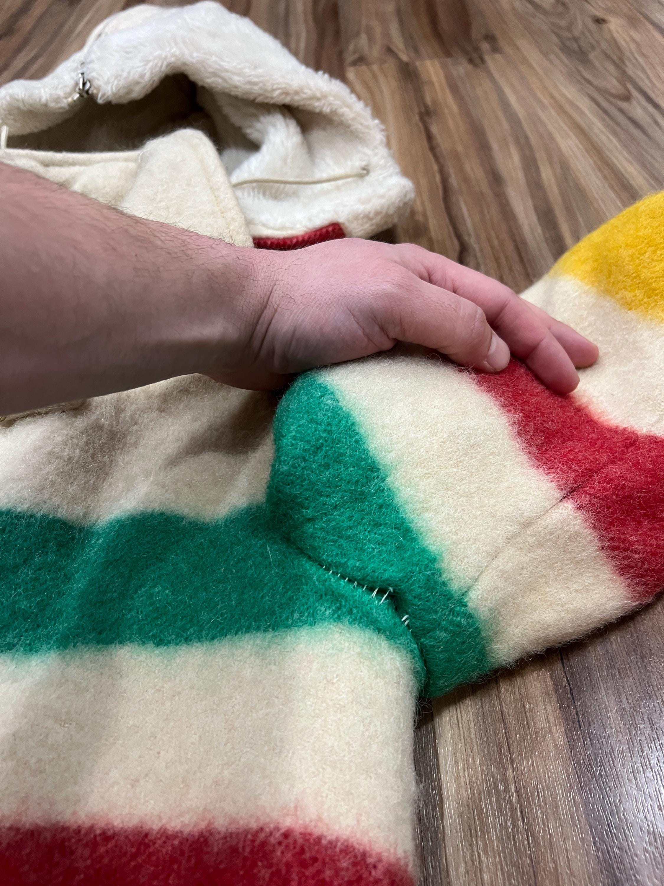 Rare Vintage 60s Hudson's Bay Children's Blanket Coat Jacket