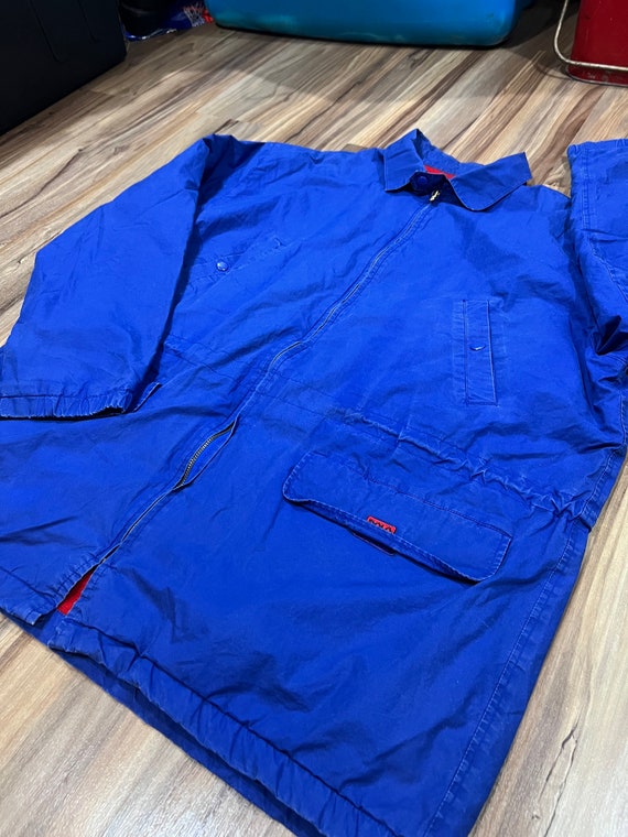 Large Vintage 90s Polo Ralph Lauren Blue & Red Co… - image 3