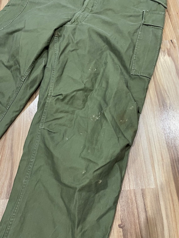 XL Vintage 50s Shell Trousers US Military Field S… - image 7