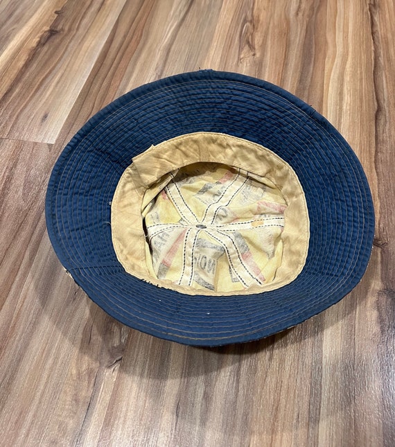 Vintage 70s Champion Spark Plugs Bucket Hat Cap All Over Print Sz Vintage 70s Champion Spark Plugs Bucket Hat Cap All Over Print Sz