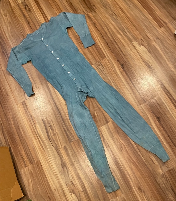 Medium Antique Vintage PILGRIM 30s 40s Dyed Long John Underwear Garment  Cotton Size 42 -  Canada