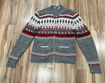 Large Vintage 90s Polo Ralph Lauren Floral Lambswool Cardigan