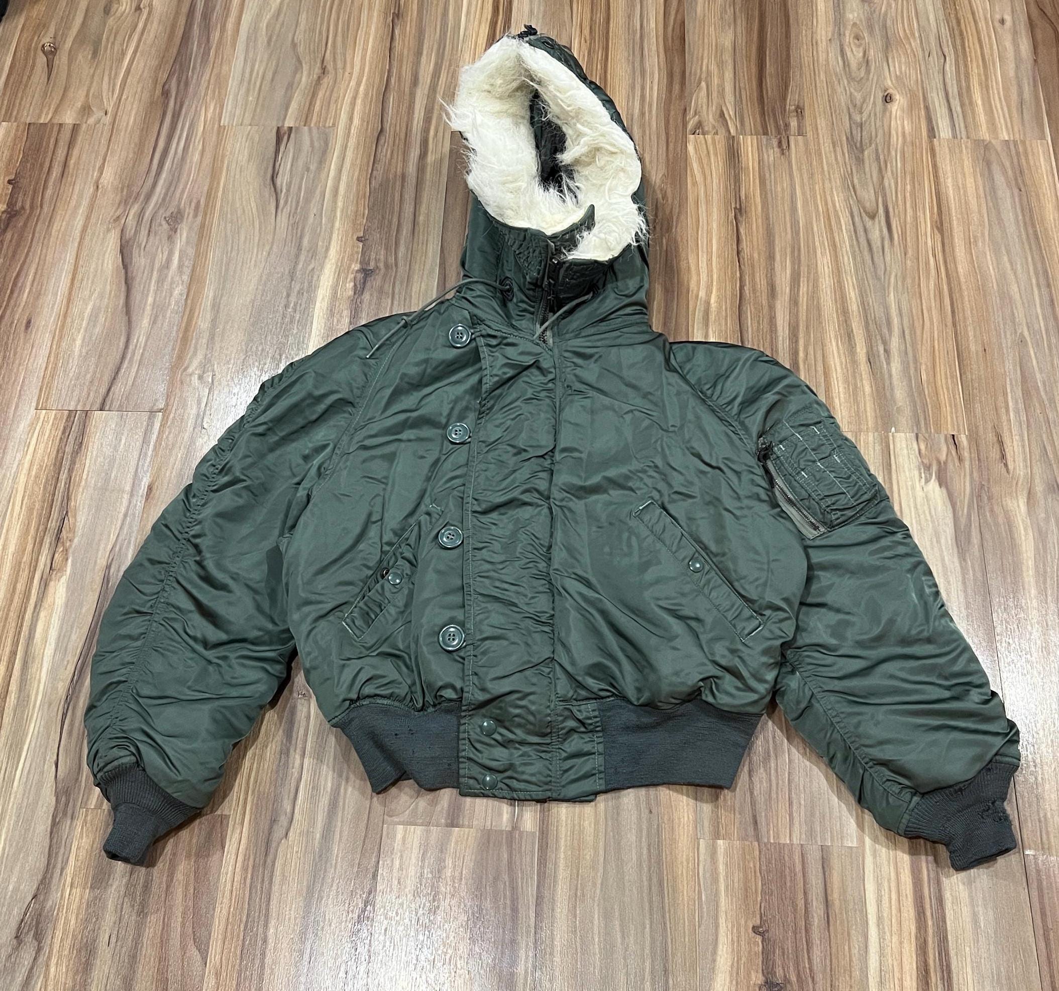 80s〜90s alpha industries n2b jacket Vintage ALPHA INDUSTRIES N-2B Flying Mans Fur Hooded Parka
