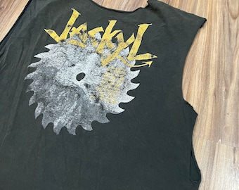 Large Vintage 90s Jackyl Cut off Tank Top Band T Shirt