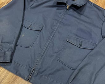 XL (48) Vintage 60s 70s Lee Work Wear Jacket 2 Pocket Chetopa