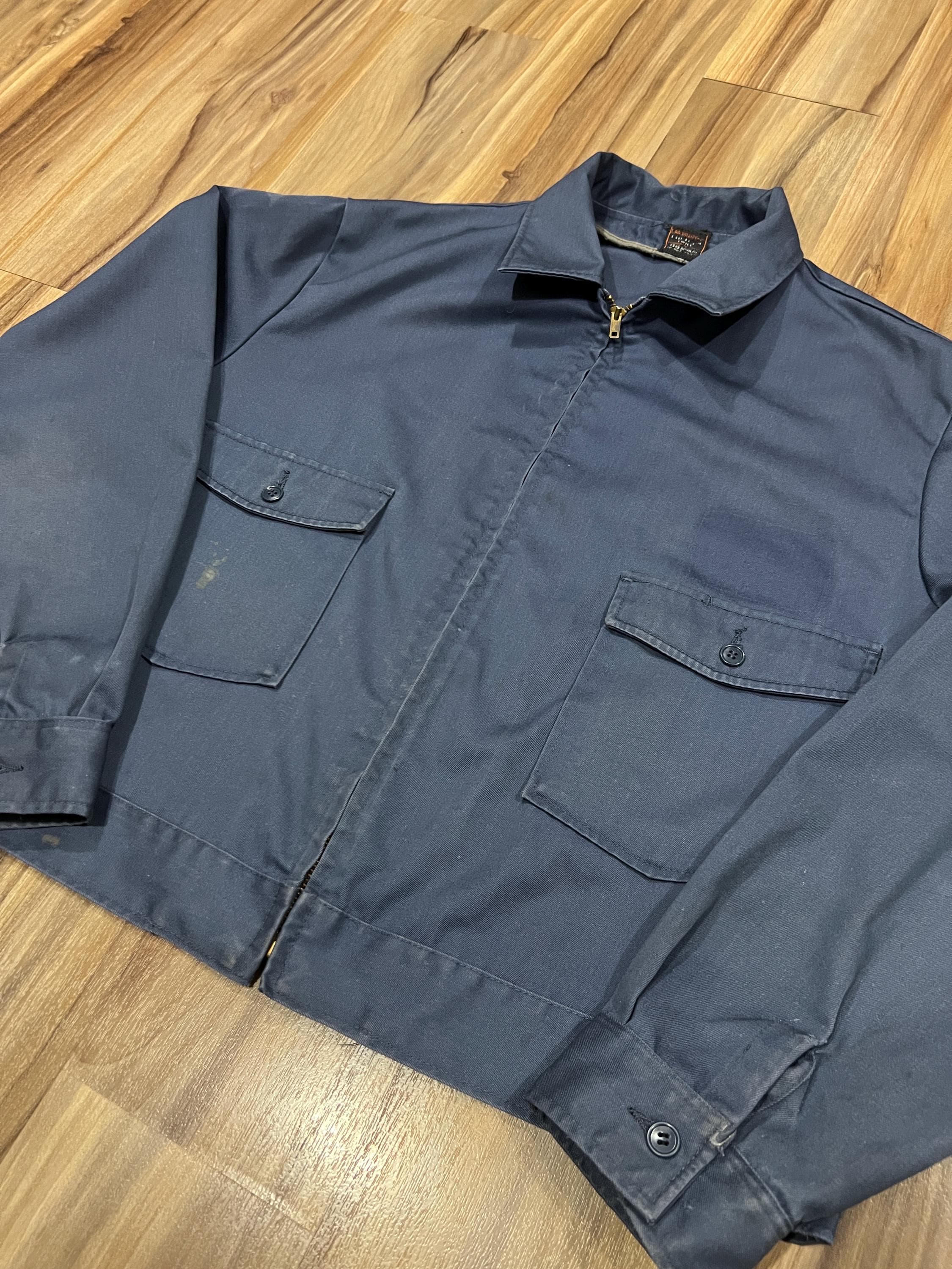 XL (48) Vintage 60s 70s Lee Work Wear Jacket 2 Pocket Chetopa