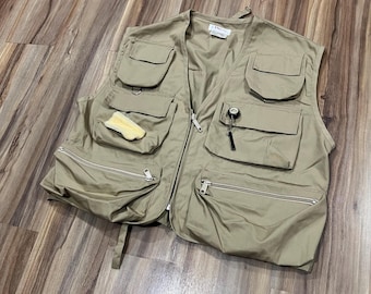 Vintage Woodfield camouflage gilet chasse pêche taille L - France