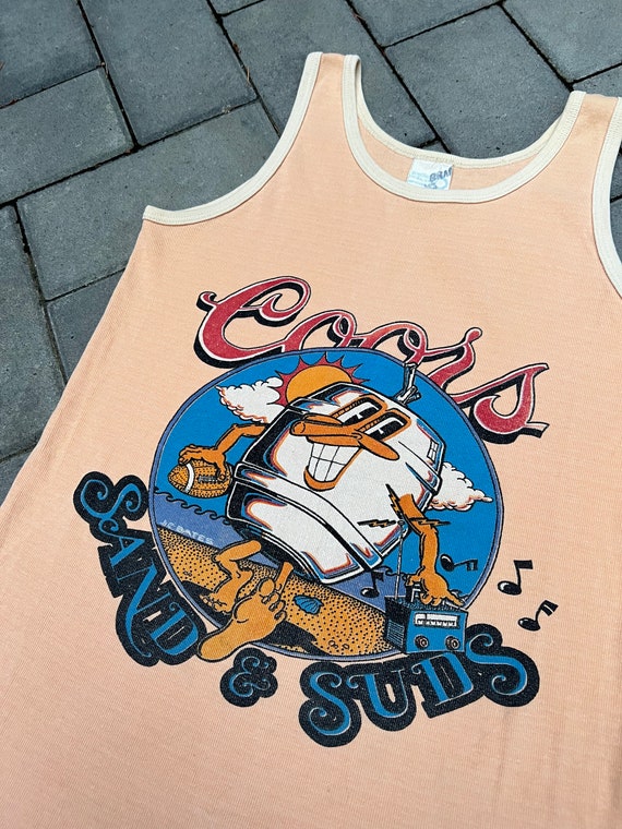 Medium Vintage 70s Coors Beer Graphic Tank Top San