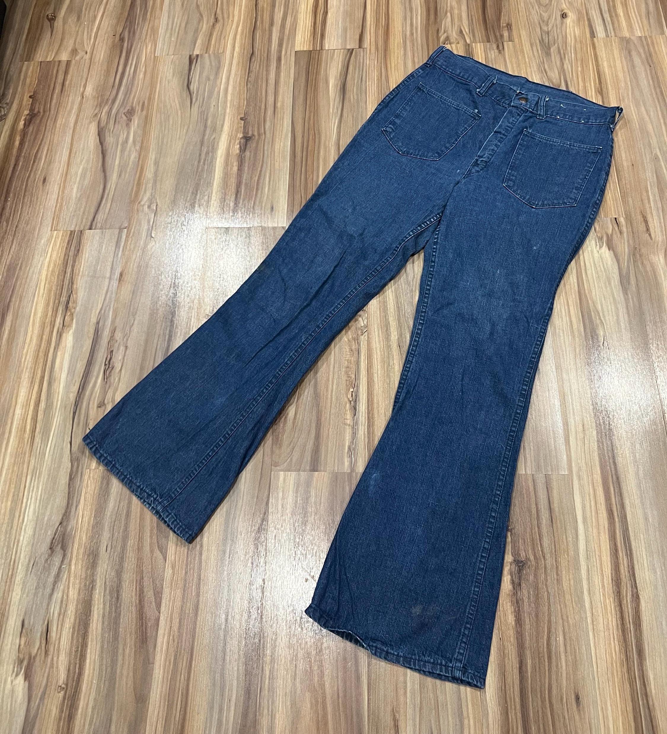 パンツ 70s Japan Vintage McCampbell Flare Pants Women's Japanese Hanako Fabric High Waisted Super Flared