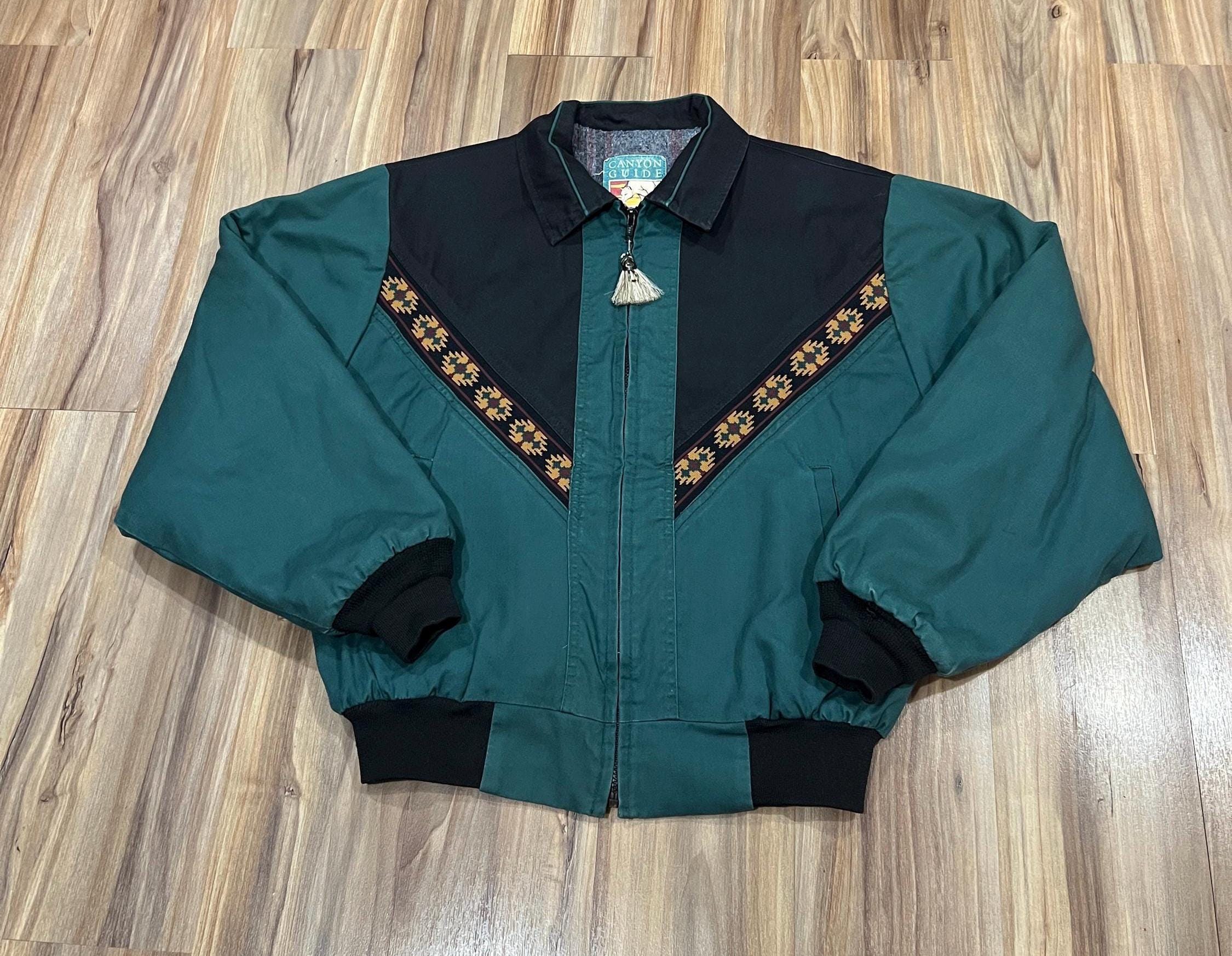 古着　Canyon Guide Outfitters ジャケット Canyon Guide Outfitters VTG 90's M Cowboy Jacket Aztec Green
