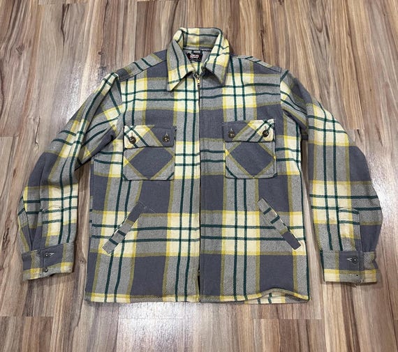 ジャケット・アウター 50s 60s Check pattern full zip jacket 50s 60s Check pattern full zip jacket