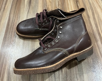 Sz 8 Vintage 50s 60s Leather Work Boots Deadatock New W/ Goodrich
