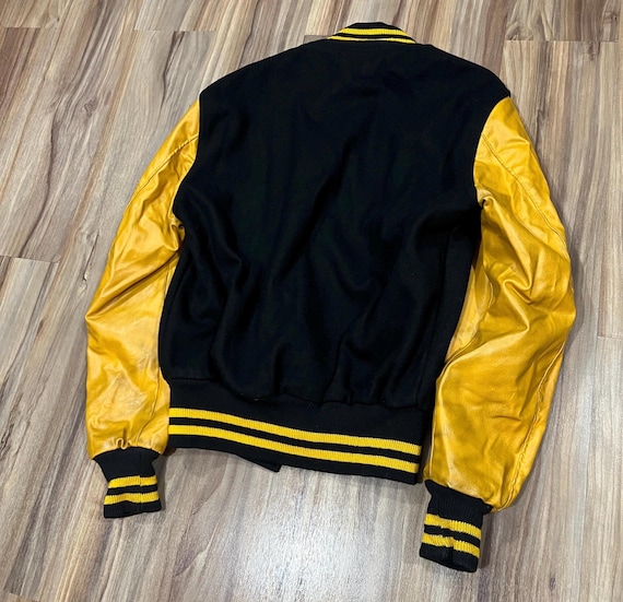 Small (38) Vintage 70s Varsity Letterman Award Jacket Wool/ Vinyl