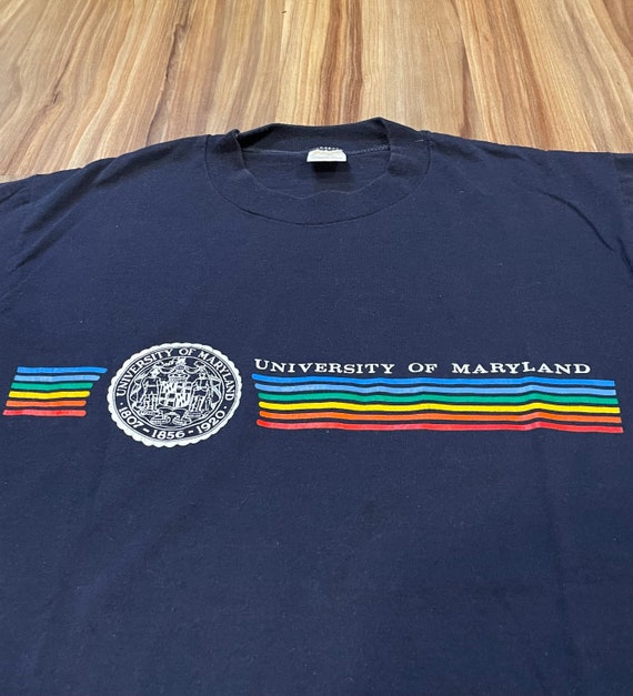 Small Vintage 80s University of Maryland  Rainbow… - image 1