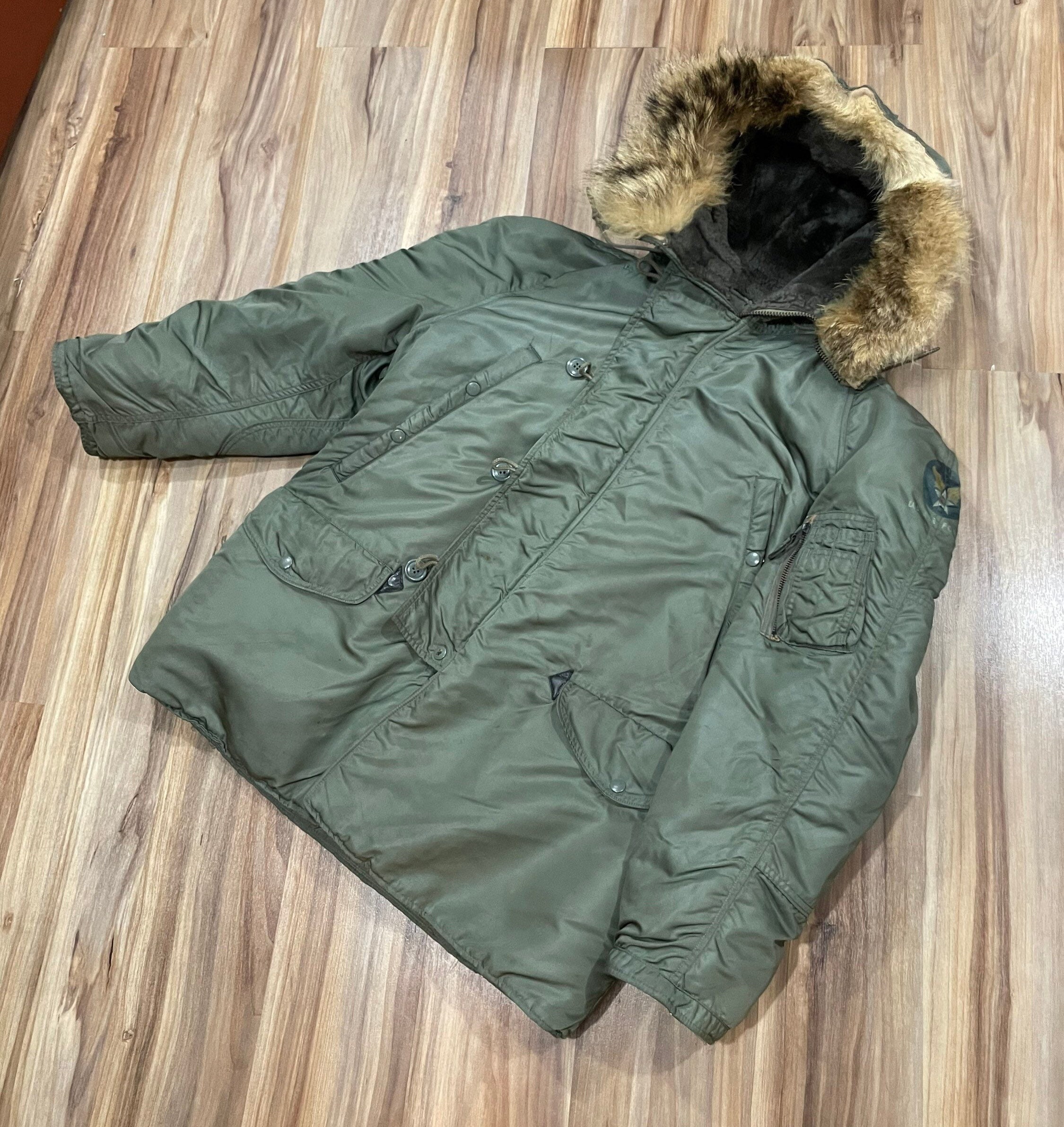 Weather USAF Cold Twill Medium Snorkel Etsy - 1963 Hood Flight Parka Nylon 60s India US Vintage N-3B Fur Military Coyote Jacket