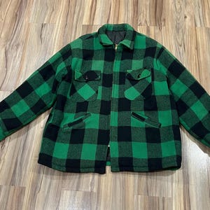 Plaid Wool Jacket Green Buffalo Plaid Coat The Woolen Lumber