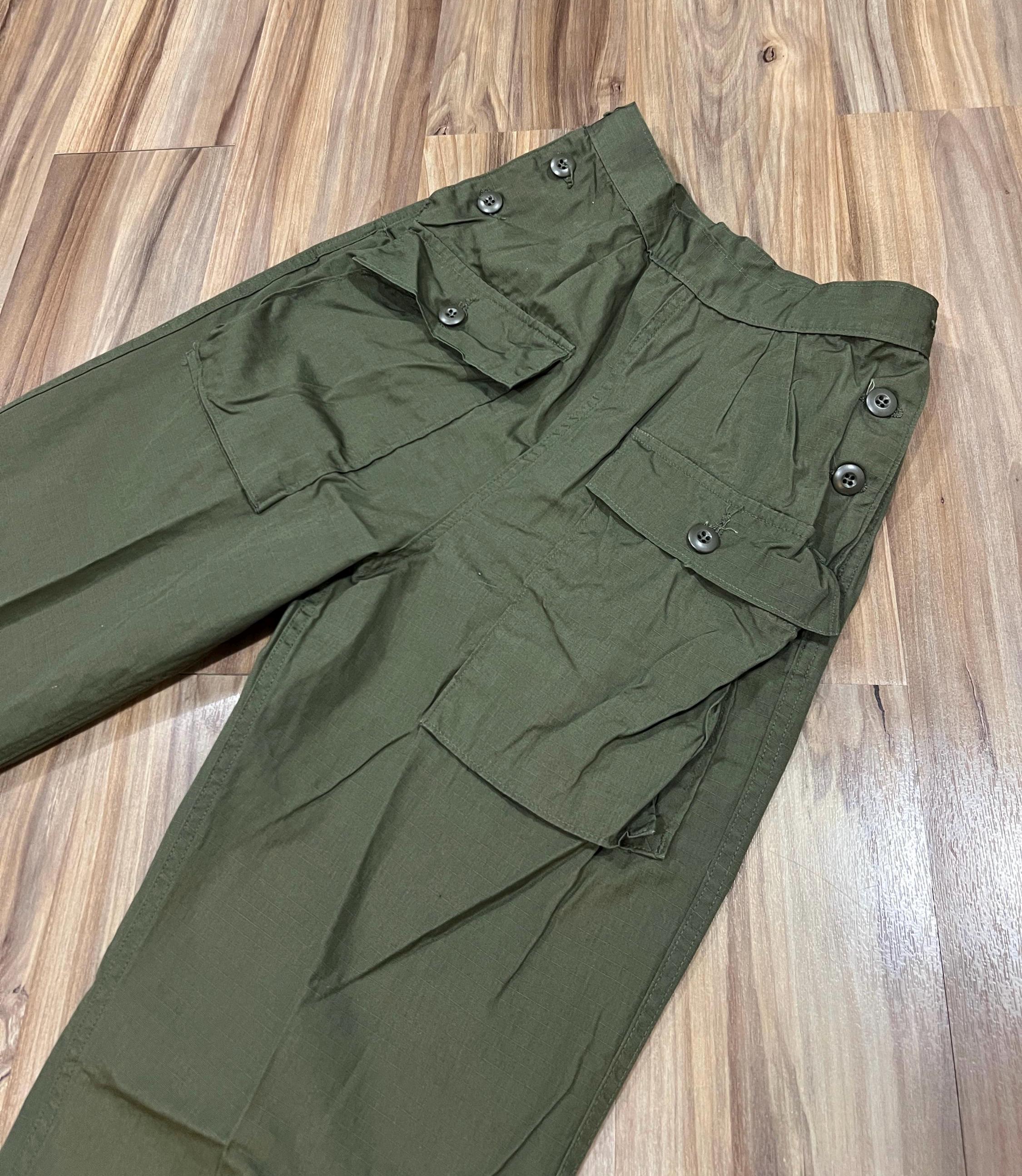 Women's Vintage 70s OG-107 Military US Army Trousers Utility