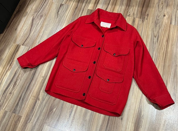 Gorgeous M/L Vintage 70s CC FILSON Red Wool Women… - image 1