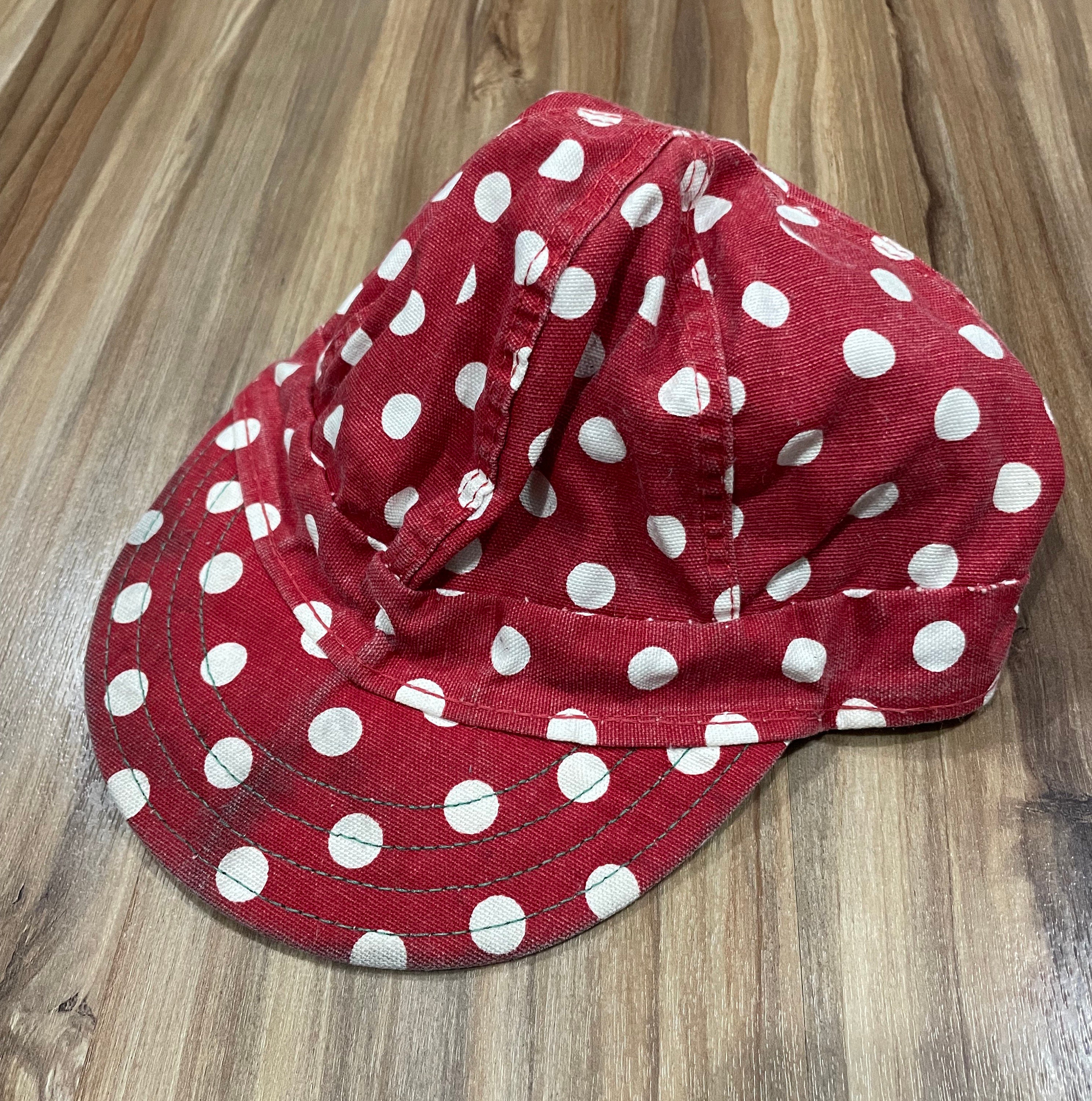 7 3/8 Vintage 70s Kromer Polka Dot Welding Cap Short Brim