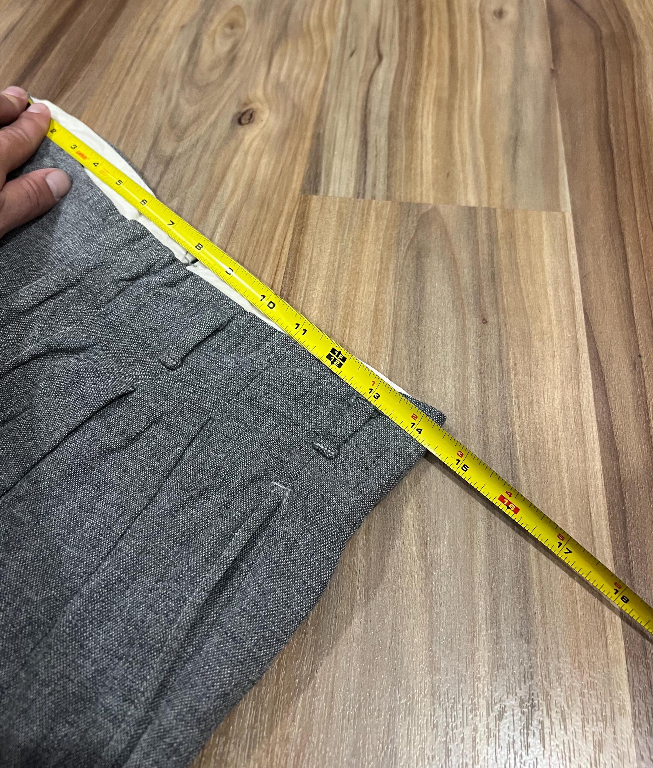 50s gabardine slacks グレー 28x27 Vintage 50s Light Grey Wool Gabardine Trousers Pants