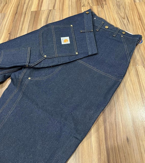 50x30 Vintage 90s Carhartt Denim Double Knee Carpenter Jeans Pants