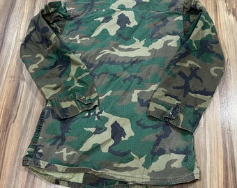 XS Short Vintage 70s ERDL Hot Weather Camo Stencil Usmc Class 2