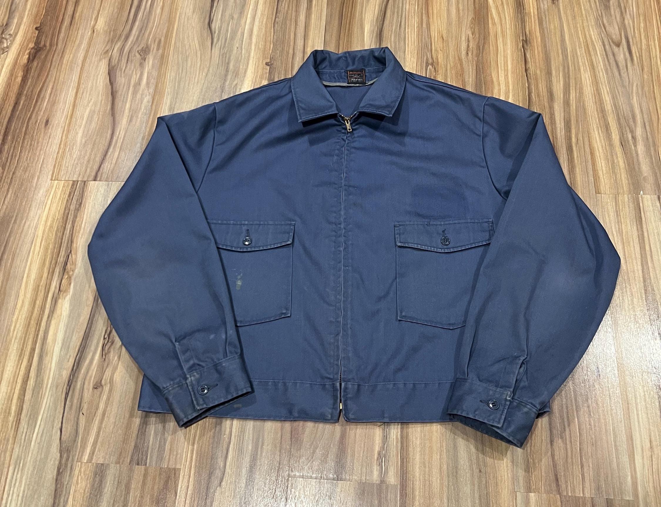 XL (48) Vintage 60s 70s Lee Work Wear Jacket 2 Pocket Chetopa