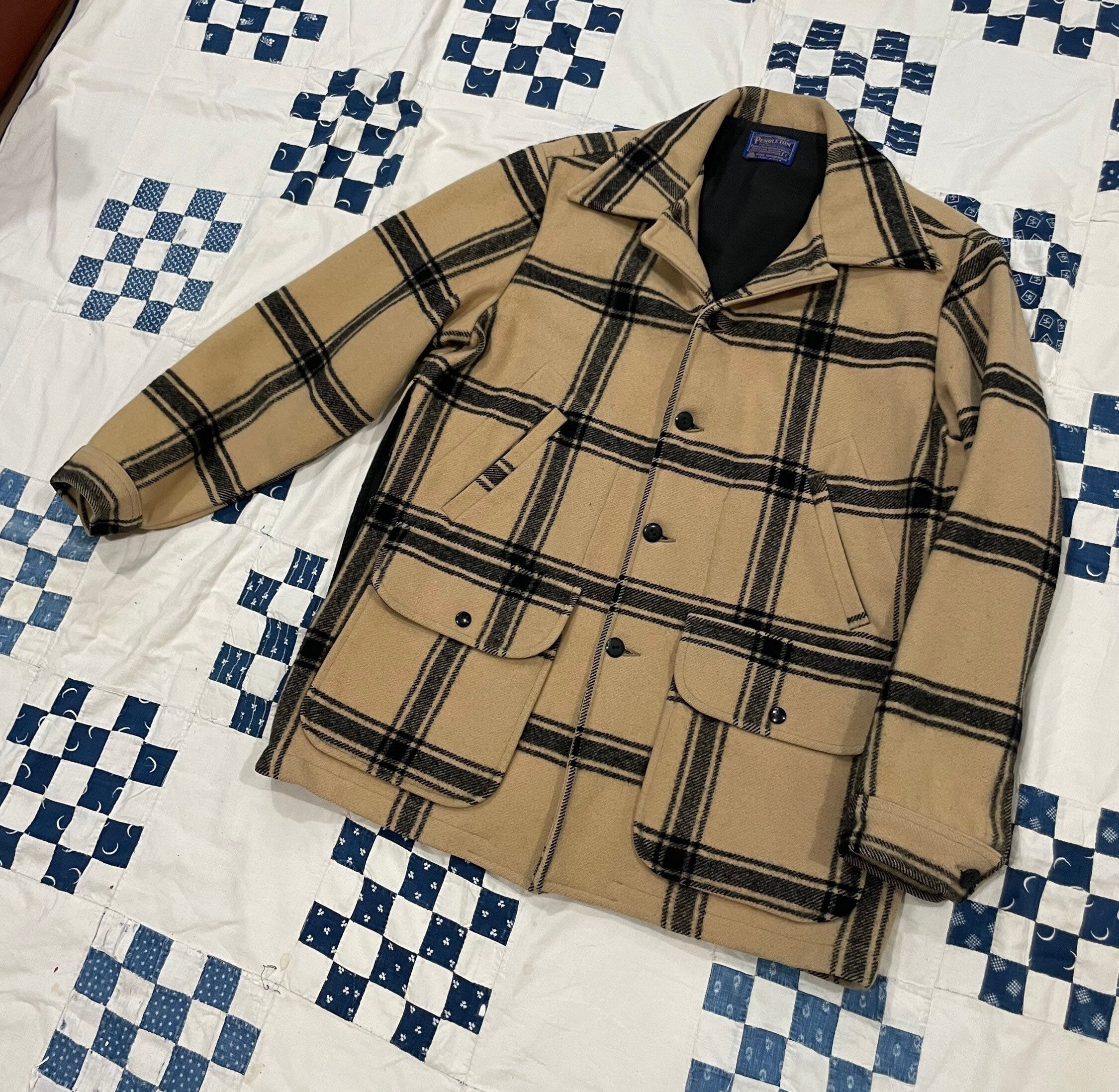 Vintage 70s Pendleton Wool Mackinaw Cruiser Buffalo Plaid