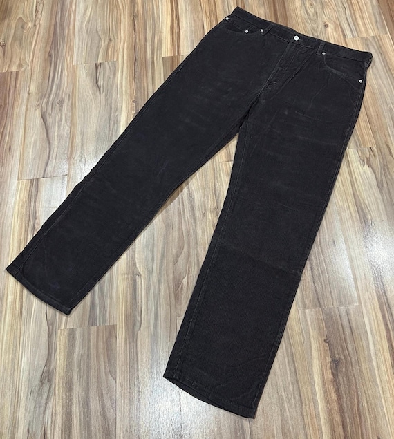 40x34 Vintage 90s Levi's 505 Brown Cotton Corduroy Cotton Pants