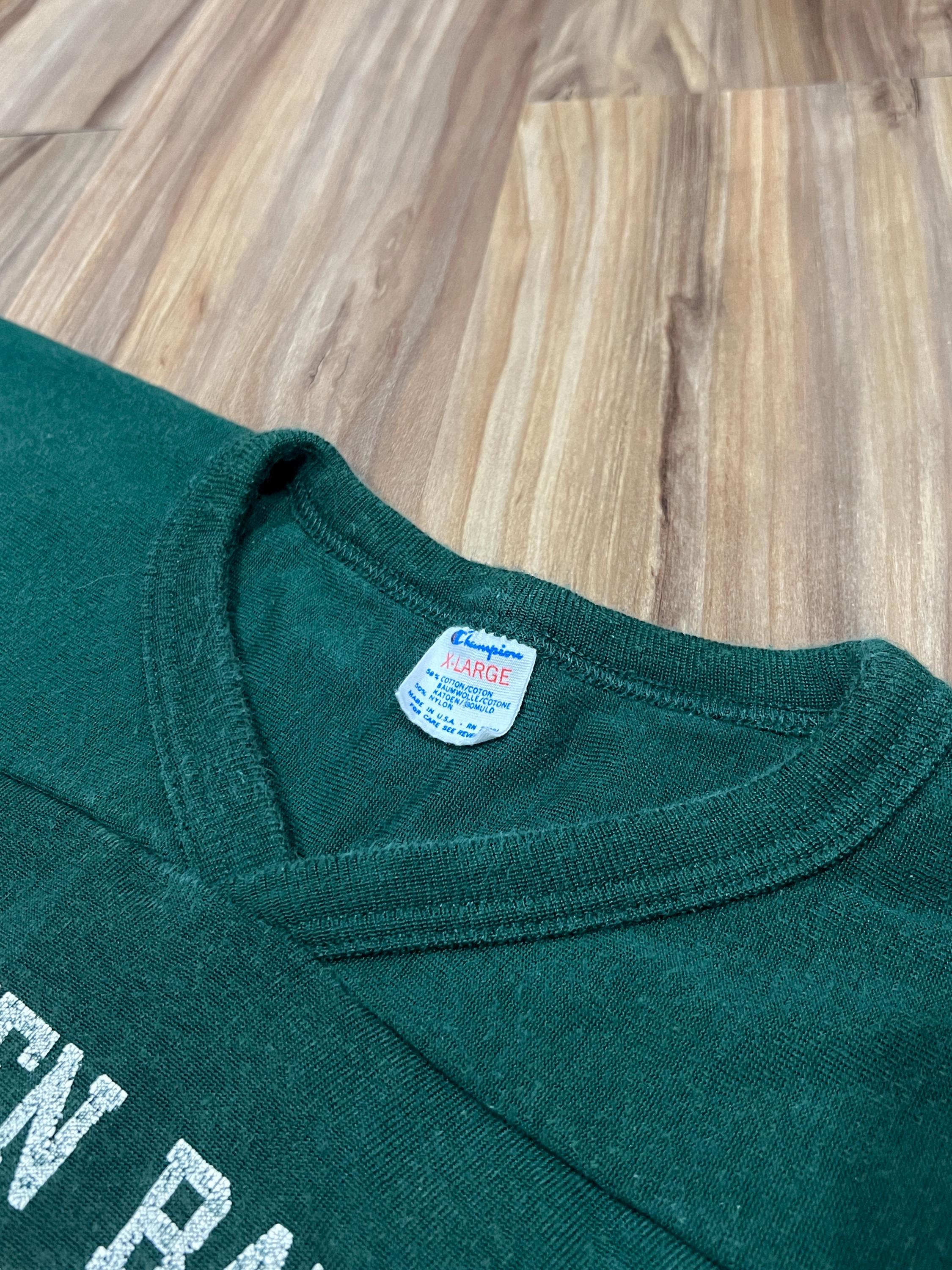 Large Vintage 80s Champion Green Bay Packers Football Jersey Shirt